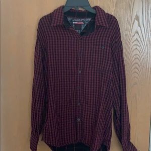 Tony Hawk - Red Plaid Shirt - S Size